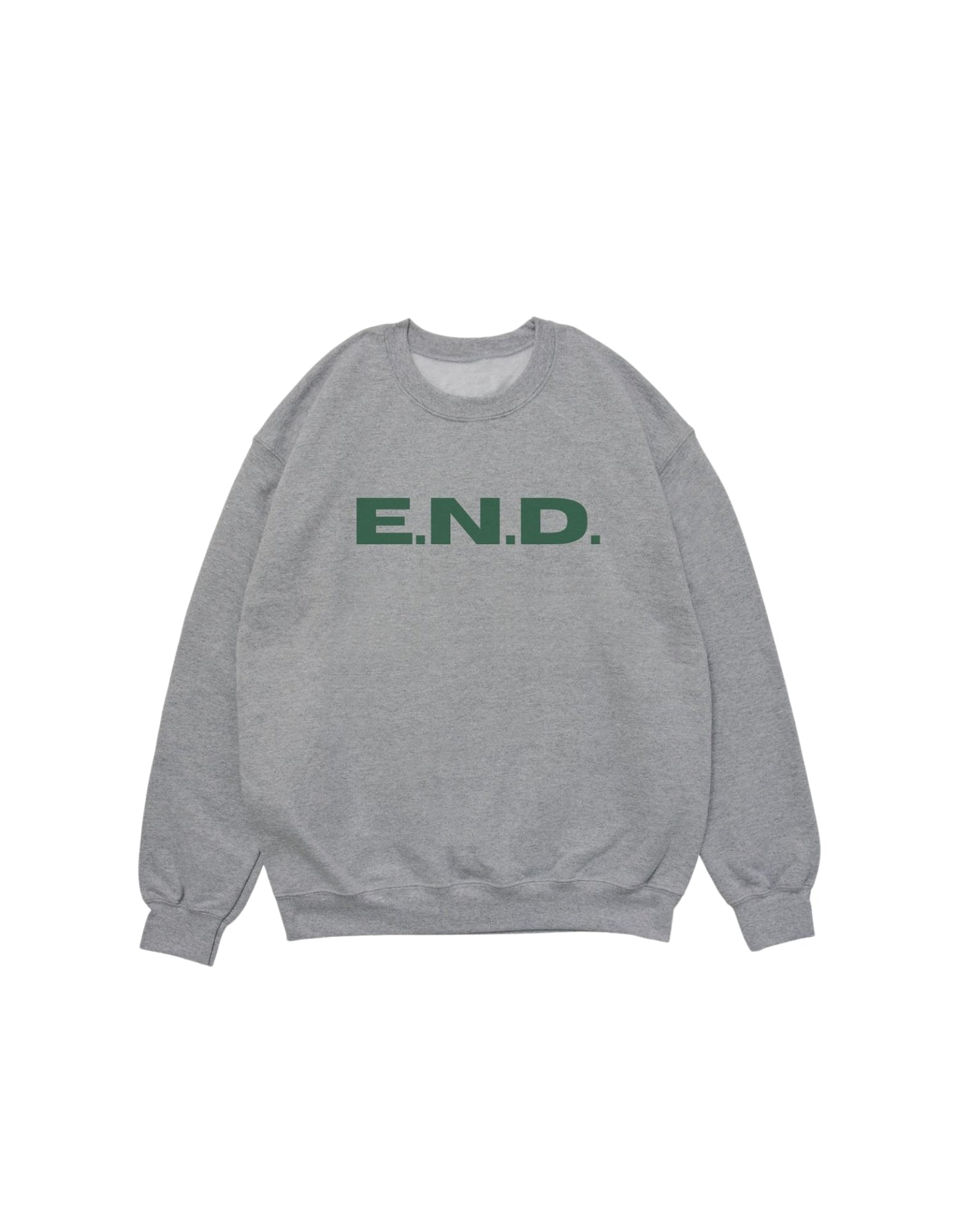 E.N.D. Love Crewneck Gray & Black Sweatshirt