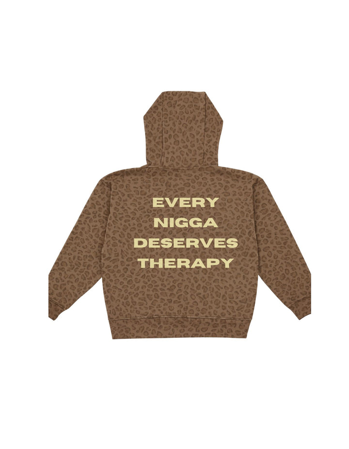 THERAPY HOODIE - LEOPARD WINTER 25
