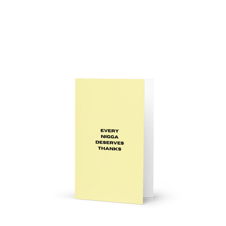 E.N.D. THANKS - Greeting card