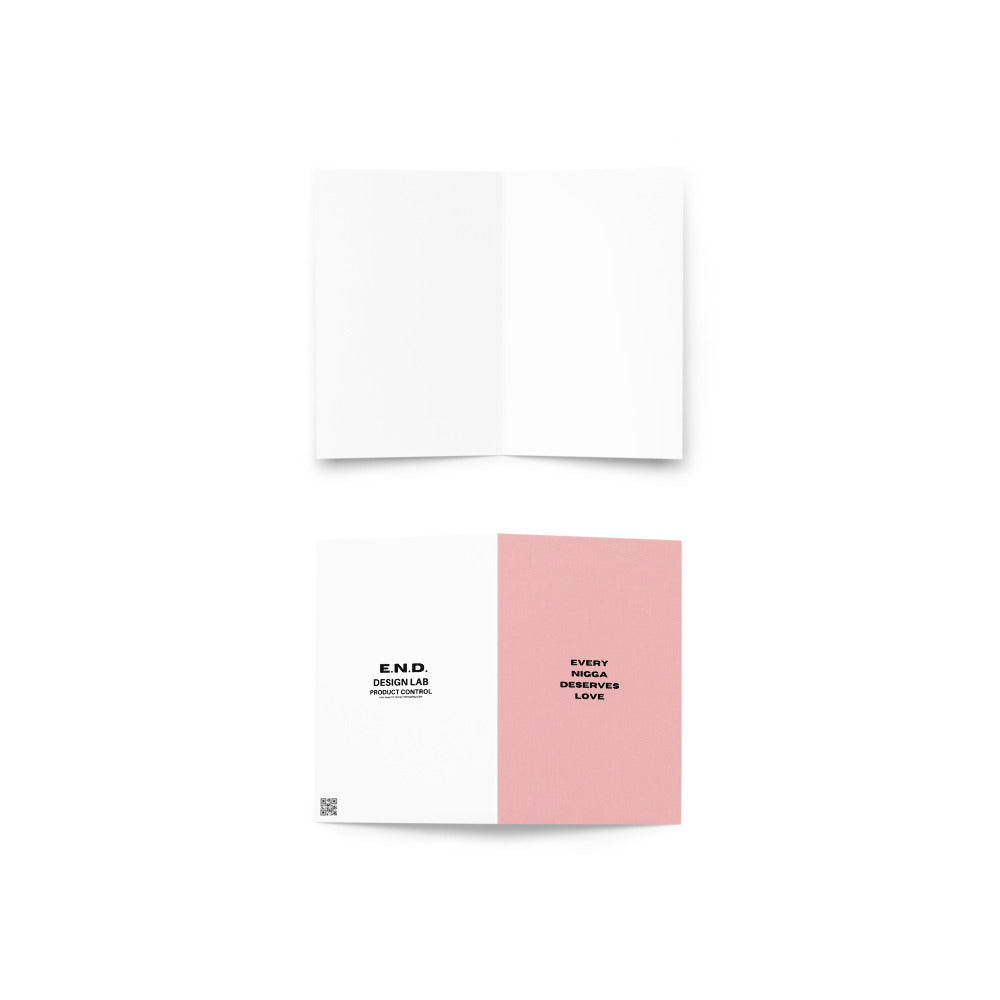 E.N.D. LOVE - Greeting card